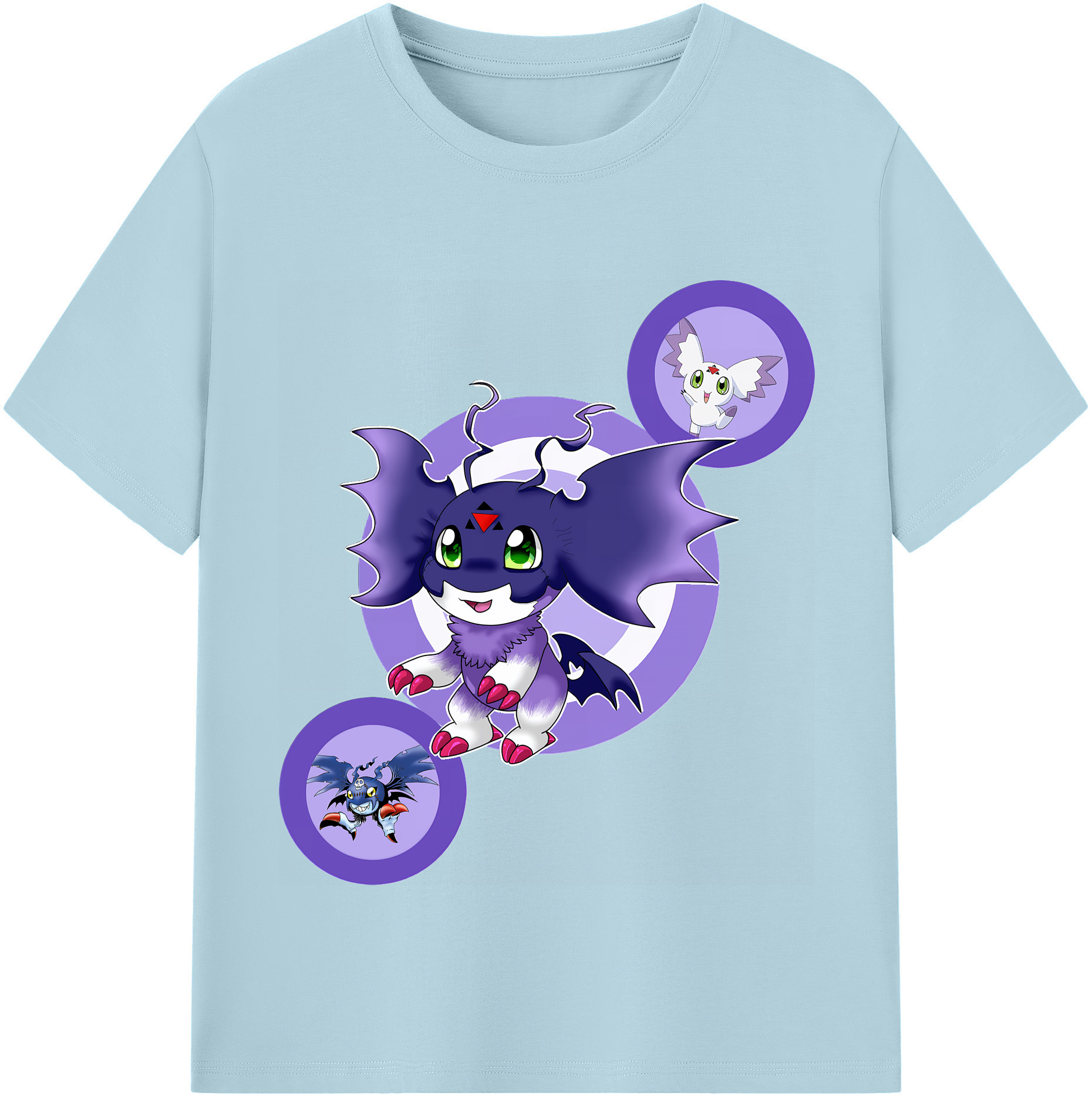 （画像用） Digimon デジタルモンスター/デジモン 綿100％半袖Tシャツ（フロントプリント）